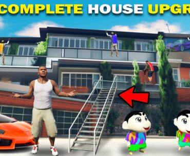 GTA 5 : Franklin Shinchan & Pinchan Full New Ultra Luxury House Upgrade Complete GTA 5 !