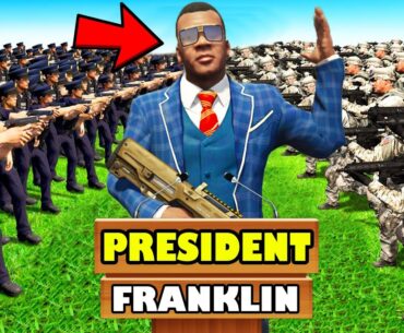 Franklin's Second Day As A PRESIDENT In Los Santos GTA 5 | SHINCHAN and CHOP