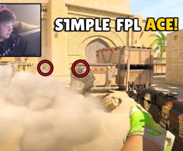 S1MPLE Amazing Ace in FPL to win the Round! Counter Strike 2 CS2 Highlights! CS2 POV