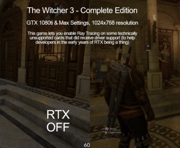 So, apparently The Witcher 3 left in support for Ray Tracing on the 1080ti