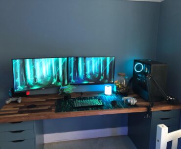 Gaming & “school work” with a hint of forest