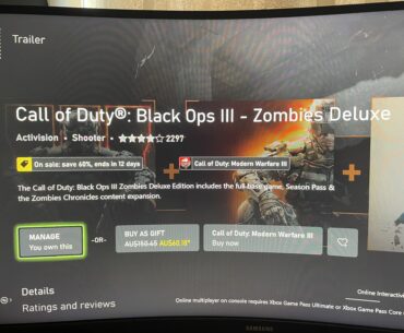 Almost bought BO3 last week for zombies, glad I waited.
