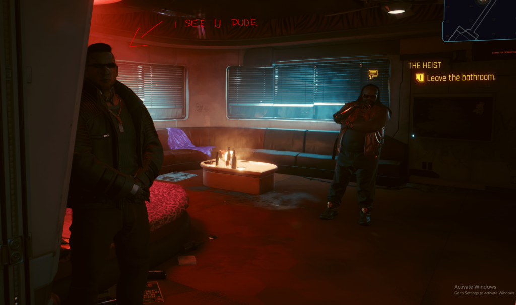 For how many of you this is the most stupid moment in game? Like, really? I totally see it, yet can't even pull my gun and shoot him...