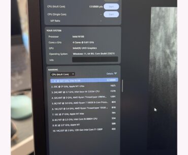 Out of this world Cinebench Score