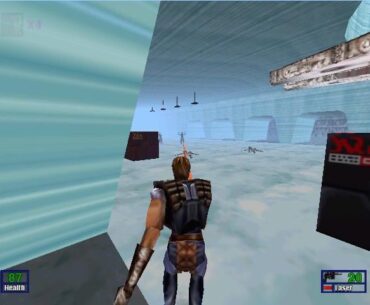 Has anyone actually managed to beat the Millennium falcon and get outside the shield in Shadows of the Empire? If so, what's on the other side? Please provide proof if you say you have