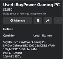 is 7,550 dollars a good deal for this pc i found?