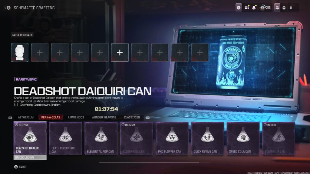 The game giveth, the game taketh - I have no hope for this game. Entire full rucksack deleted and brace for it….. I didn’t actually load into a game. I just logged off and came back to an empty inventory. GG Treyarch.