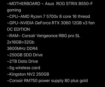 Thoughts on my pc
