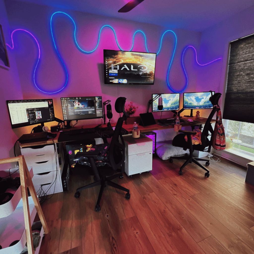 His and hers gaming room! finally looks complete