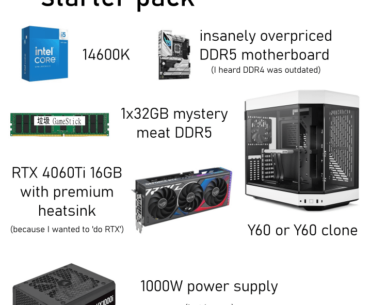 "my new high-end build"