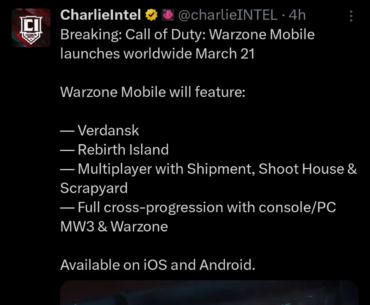 You can connect a Bluetooth controller and your phone to a monitor and play Verdansk on March 21 and have cross progressing with PC/Console at launch.
