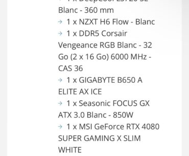 Avis config PC game/stream