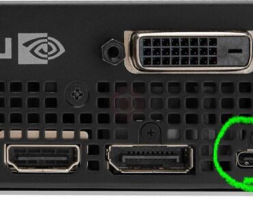 Can USB-C ports on video cards, power portable monitors?