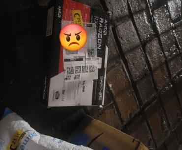 Oh cool they didn't put it in a box and left it in the rain.