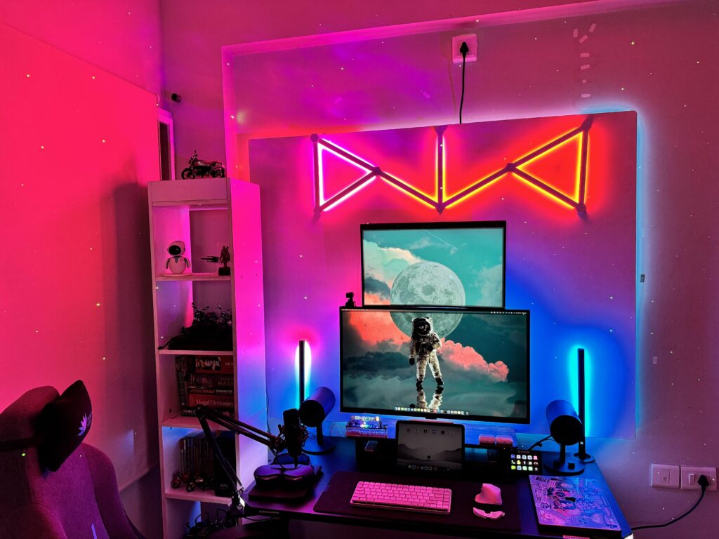 My work and entertainment setup