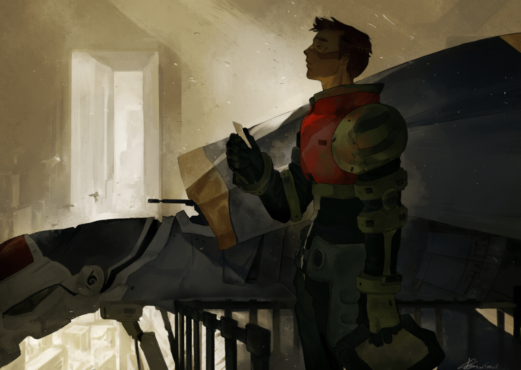 Einhänder Art by me. Inpired by the game concepts