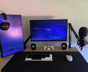 Setup Upgrade :) Any tips? I'm getting a bigger white desk next.