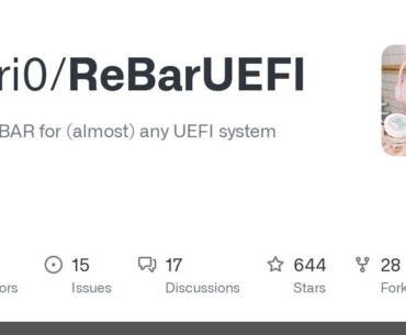 ReBarUEFI - Resizable BAR for (almost) any UEFI system