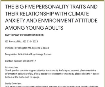 Participants needed for research on climate anxiety