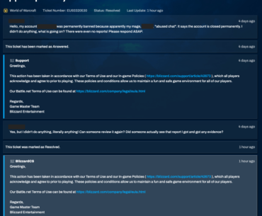 The current state of customer support in Blizzard Entertainment (A multi-billion dollar company)