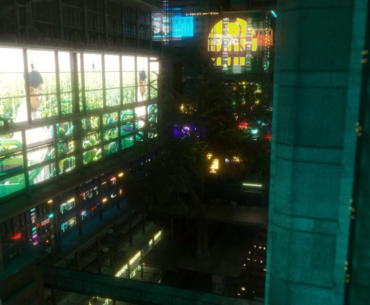 Cyberpunk city I built in Blender for my sci-fi short film