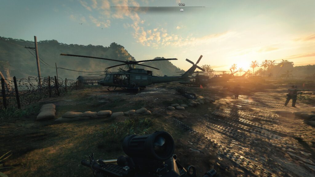 Whats with the Hueys in the campaign?