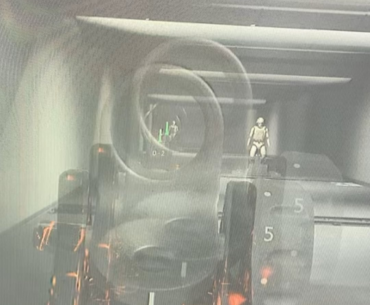 Gun vibration in firing range vs in game