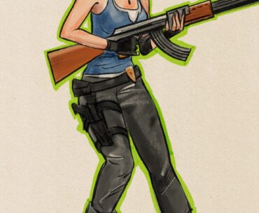 [OC] jill valentine fan art