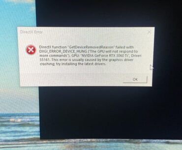 Error message