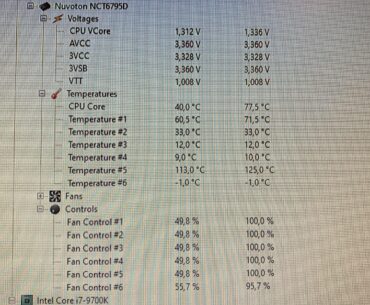 i7 9700k undervolting
