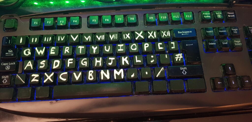 Keyboard buttons faded, made a temp fix until I get a replacement