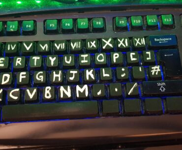 Keyboard buttons faded, made a temp fix until I get a replacement