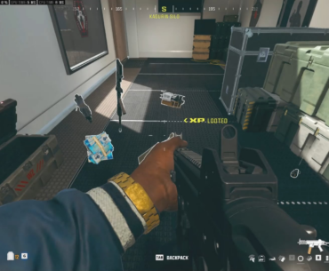 Noticed a glint on the hill so I pretended to open the door to distract him and got an easy shot!