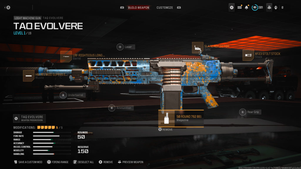 When the LMG is only level one and you get full attachments