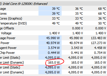 ASUS Z690-A Prime w/ 12900k : It seems that no matter what BIOS settings I change, this dynamic PL1 throttles my CPU. Anyone familiar with this board know what I'm doing wrong?
