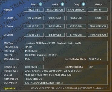 DDR5 ram unusually slow (zen timings and aida64 screenshot)