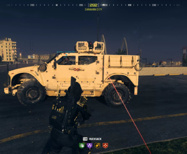 If you use the stormender the truck turret gets a laser and starts tracking you on its own??