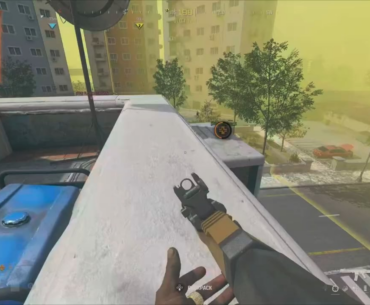 Downed player disappears, revives while doing the electric slide to the left. Skill issue on my part? Normally I would finish the down from the roof, but I had just resurged, so only had 30 bullets to start with, and no stability attachments on my gun, plus teammate was downed close by.