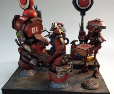 Pizza Delivery (My street food diorama)