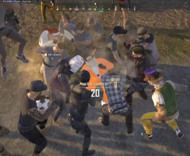 When the lobby comes together to fight the evil chicken reindeer!!!