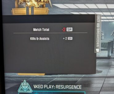 Not getting any SR