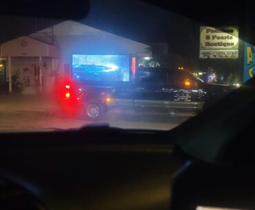 Saw someone using a pickup as mobile advertising tonight