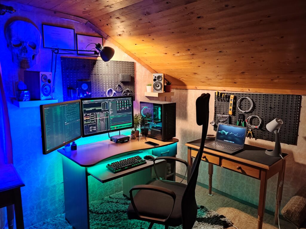My battlestation 1 year after i started building it