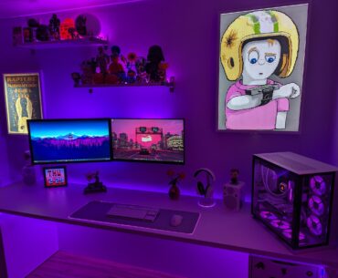 My (mostly) wire free white set-up with Command Keen cameo