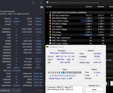 DDR5-6000 Hynix A-Die Overclock - Anything worth adjusting before conducting more strenuous testing?
