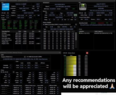 First time overclock CPU + RAM timings - is it good ?