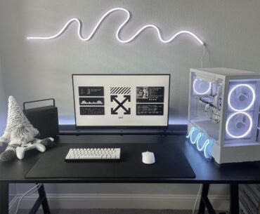 Clean white and black setup!