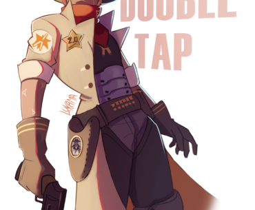 Double Tap as a character (art by me)