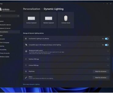 Soon you’ll be able to control the lighting on your PC straight through windows.