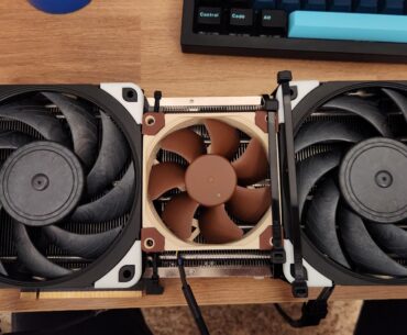 I wasn't happy with how loud my PNY 4080 super was and I missed my return window at Best Buy. So I made this monstrosity.